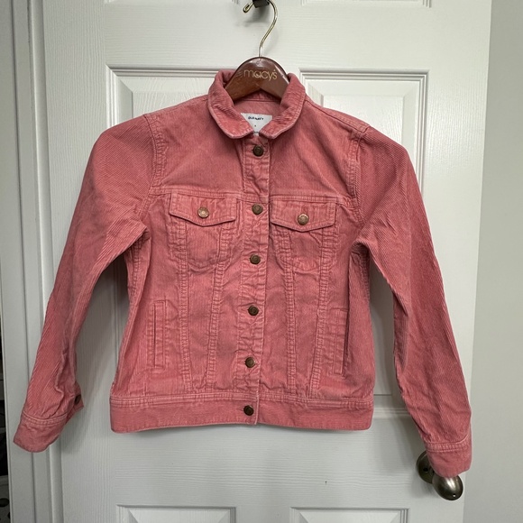 Old Navy Women’s Pink Corduroy Coat – Size Small – Like New - Picture 3 of 4